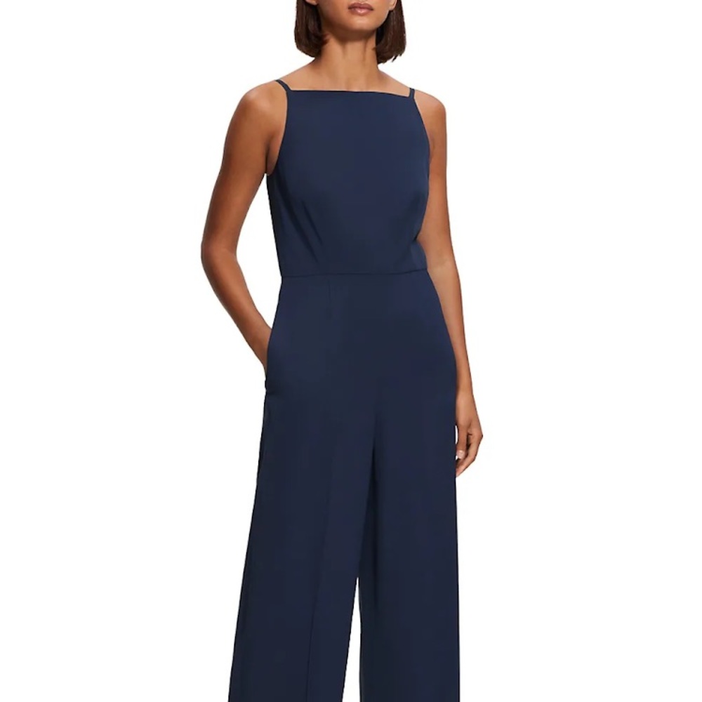Theory Square neck jumpsuit